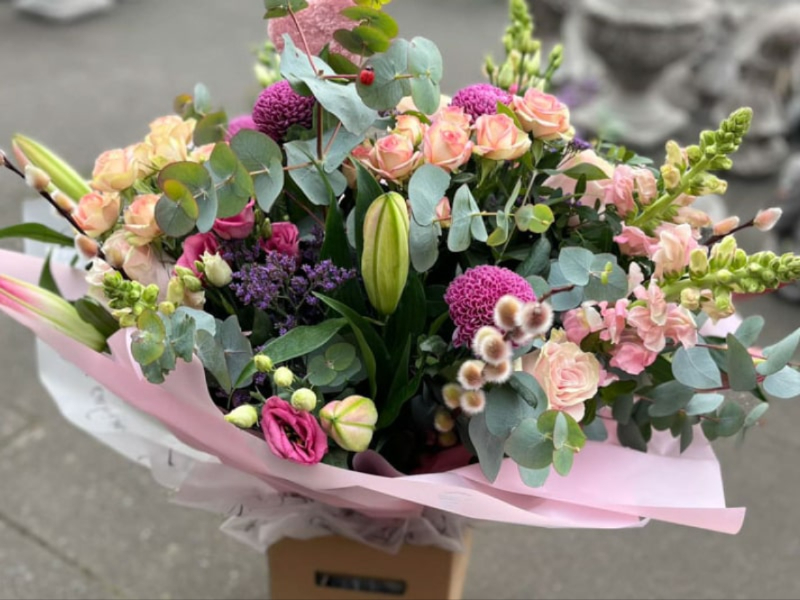 Flower closeup of bouquet