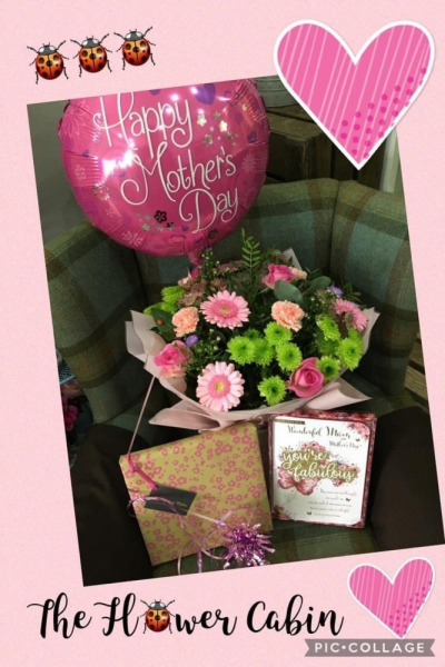 Mothers Day Package - Let us take care of it all with this special Mothers Day package. The package includes a florist choice Aquapack, gift wrapped chocolates, a balloon and a large greetings card which we can hand write with your personalised message.
